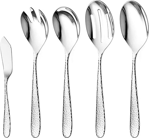 Fidenza Hammered 10 Piece Serving Set